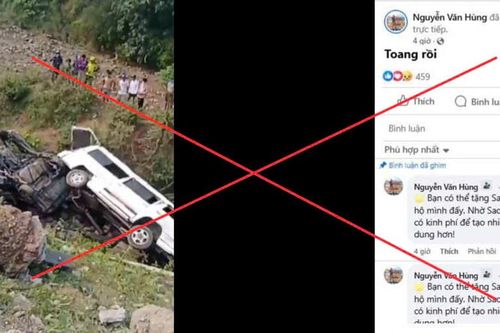 Thực hư vụ tai nạn liên hoàn ở Quảng Trị thu hút hàng nghìn lượt xem trên facebook