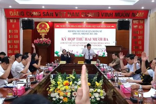 HĐND huyện Chương Mỹ thông qua nghị quyết về chủ trương thành lập 6 đơn vị hành chính cơ sở