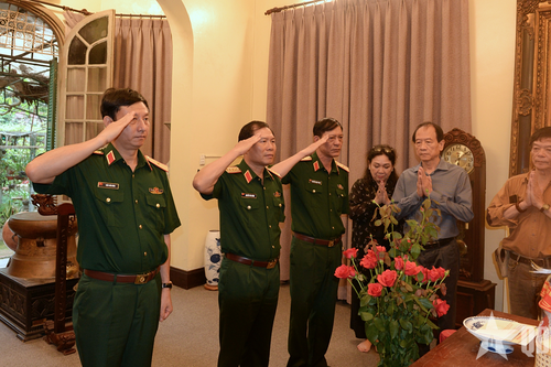 Đại tướng Nguyễn Tân Cương tri ân các đồng chí nguyên lãnh đạo Đảng, Nhà nước, Quân đội