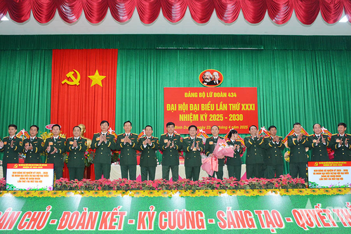 Đảng bộ Lữ đoàn 434 tổ chức thành công Đại hội nhiệm kỳ 2025-2030