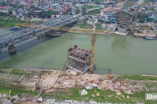 Hà Nội: Hiện trạng dự án cây cầu hơn 1.800 tỷ đồng 'vỡ tiến độ'