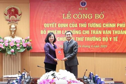 Bổ nhiệm lại Thứ trưởng Bộ Y tế Trần Văn Thuấn