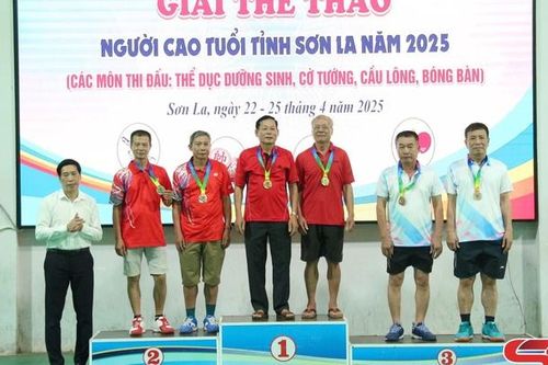 Bế mạc Giải Thể thao người cao tuổi tỉnh Sơn La năm 2025