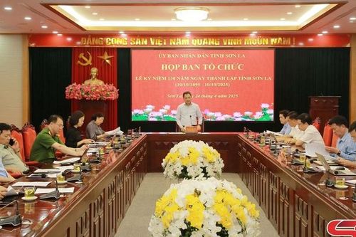 Họp Ban tổ chức Lễ kỷ niệm 130 năm Ngày thành lập tỉnh Sơn La