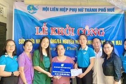 Sửa nhà cho hội viên phụ nữ có hoàn cảnh khó khăn