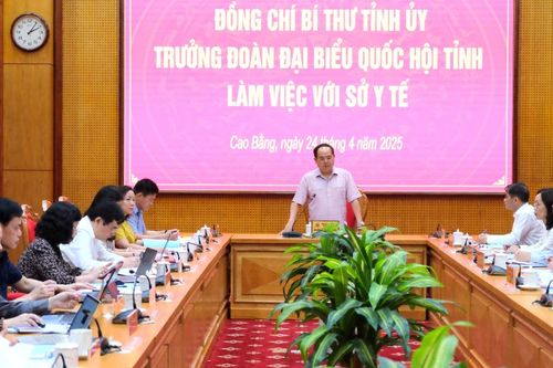 Bí thư Tỉnh ủy Quản Minh Cường làm việc với Sở Y Tế