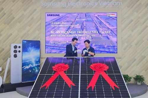 Samsung khởi công dự án điện mặt trời áp mái tại nhà máy Bắc Ninh