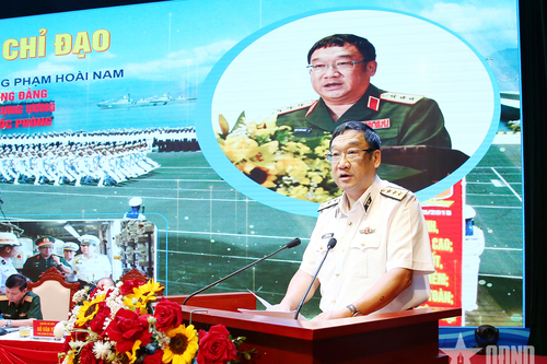 Thượng tướng Phạm Hoài Nam dự hội thảo khoa học tại Quân chủng Hải quân