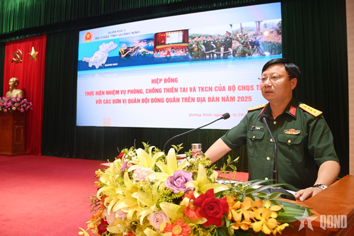 Bộ CHQS tỉnh Quảng Ninh: Hiệp đồng thực hiện nhiệm vụ phòng, chống thiên tai và tìm kiếm cứu nạn năm 2025