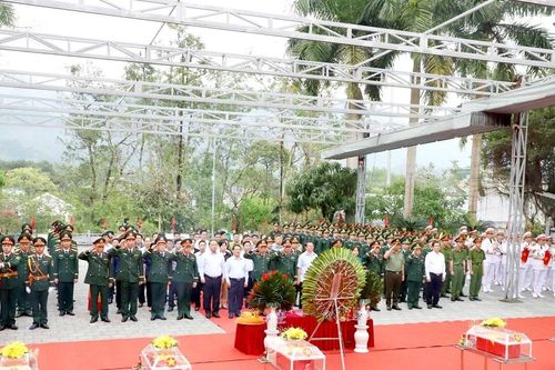 Hà Giang truy điệu, an táng thêm 6 bộ hài cốt liệt sĩ tại Nghĩa trang Vị Xuyên