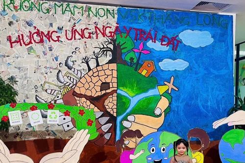 Trường Mầm non VSK Thăng Long hưởng ứng Ngày Trái đất