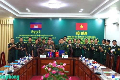 Hội đàm giữa Bộ Chỉ huy BĐBP Đồng Tháp với Tiểu khu Quân sự và Bộ Chỉ huy Hiến binh tỉnh Prey Veng