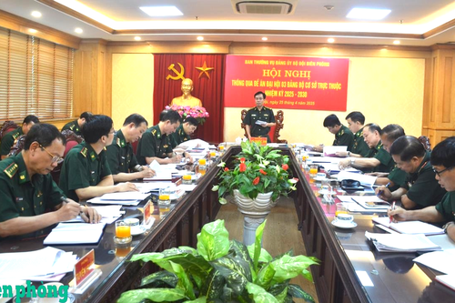 Thông qua Đề án Đại hội đại biểu Đảng bộ Trường Cao đẳng Biên phòng và Trung tâm Huấn luyện BĐBP, nhiệm kỳ 2025-2030