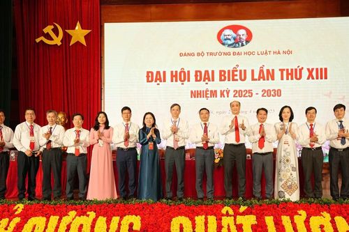 Trường Đại học Luật Hà Nội tổ chức thành công Đại hội đại biểu Đảng bộ lần thứ XIII
