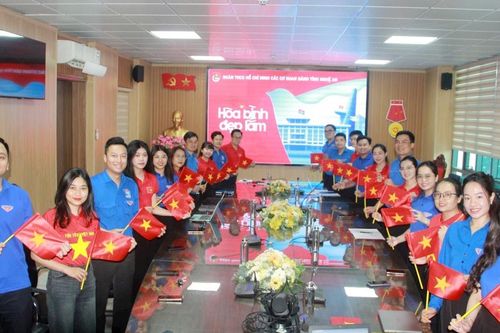 Tuổi trẻ các cơ quan Đảng tỉnh Nghệ An tổ chức ngày hội đoàn viên 'Tự hào một dải non sông'