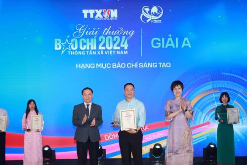 Toàn cảnh Lễ trao Giải Báo chí Thông tấn xã Việt Nam năm 2024