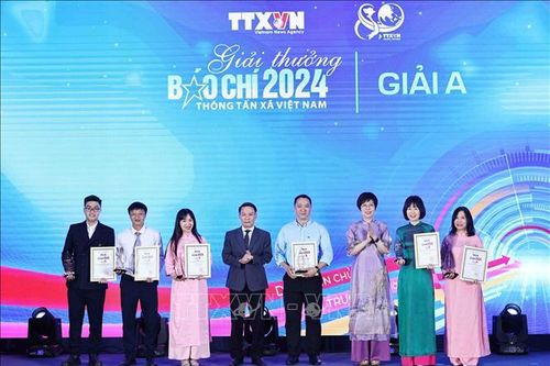 Lễ trao Giải thưởng Báo chí TTXVN năm 2024
