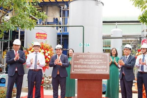 Gắn biển dự án nâng công suất Javen 100.000 tấn/năm tại Hóa chất Việt Trì