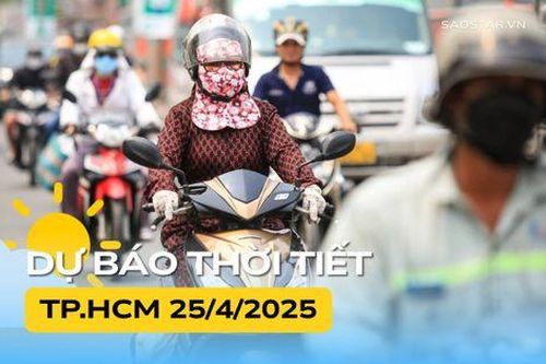 Thời tiết TP.HCM hôm nay (25/4)