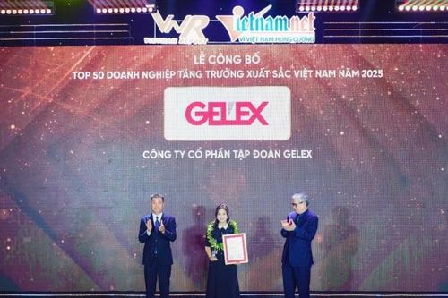 Gelex lần thứ 3 lọt top 50 doanh nghiệp tăng trưởng xuất sắc Việt Nam