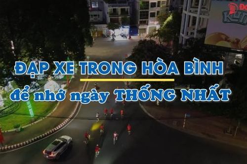 Đạp xe trong hòa bình để nhớ ngày thống nhất