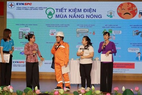 Đội huyện Hồng Ngự đạt giải Nhất hội thi tìm hiểu, tuyên truyền kiến thức sử dụng điện an toàn, tiết kiệm, hiệu quả