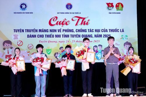 Tuyên truyền măng non về phòng, chống tác hại của thuốc lá