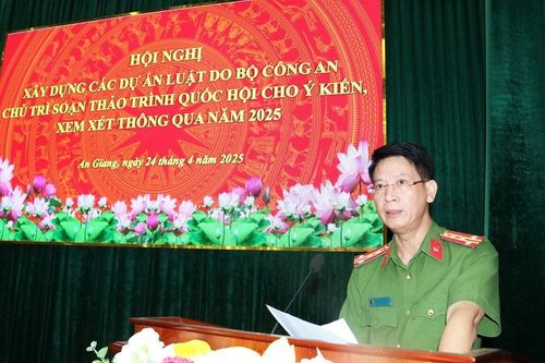 Công an An Giang tổ chức hội nghị xây dựng dự án luật của Bộ Công an