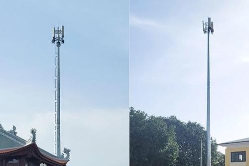 Núp bóng tài trợ cột điện chiếu sáng đa năng để lắp đặt chui trạm phát sóng