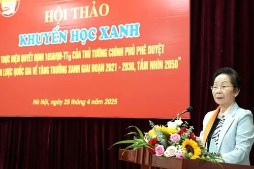 GS.TS Nguyễn Thị Doan: Thúc đẩy học tập suốt đời để bồi đắp tư duy xanh, lối sống xanh, kỹ năng xanh
