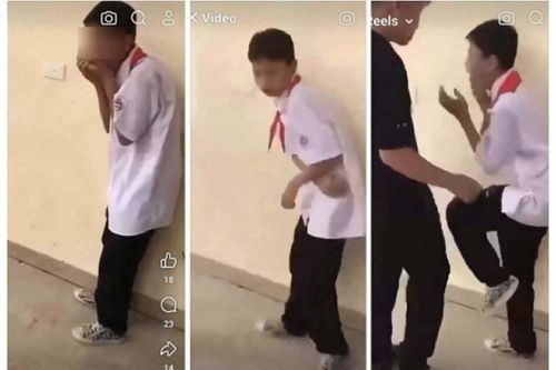 Bắc Giang: Đang xử lý học sinh lớp 7 đánh liên tiếp vào mặt bạn ngay tại trường