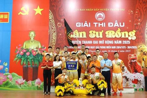 Ấn tượng kỹ thuật – nghệ thuật đỉnh cao tại giải đấu lân sư rồng Thanh Oai 2025