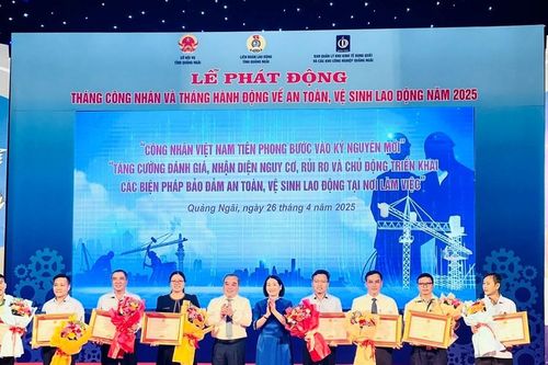 Quảng Ngãi phát động Tháng Công nhân và hành động về An toàn, vệ sinh lao động
