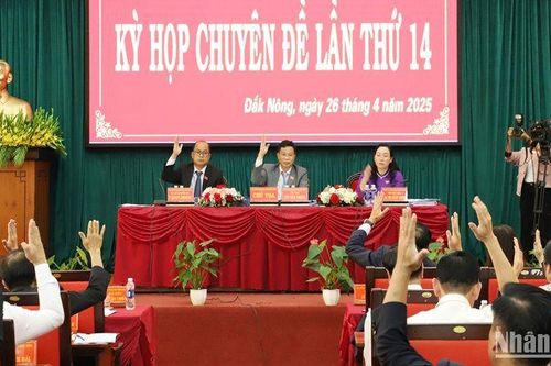 Đắk Nông thông qua nghị quyết sáp nhập tỉnh, xã