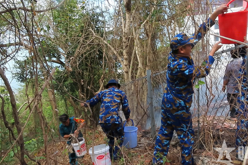Trung đoàn 251, Vùng 2 Hải quân kịp thời chữa cháy nhà dân ở Vũng Tàu