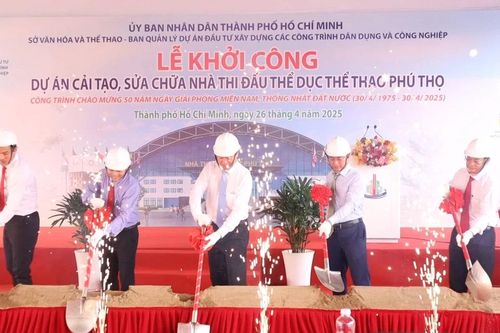 Khởi công dự án cải tạo và sửa chữa Nhà thi đấu TDTT Phú Thọ