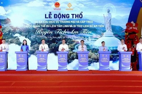 Động thổ dự án quần thể du lịch tâm linh, di tích lịch sử Am Tiên tại Thanh Hóa