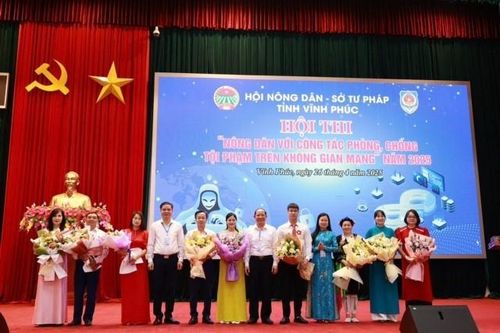 Vĩnh Phúc: Hội thi 'Nông dân với công tác phòng, chống tội phạm trên không gian mạng'
