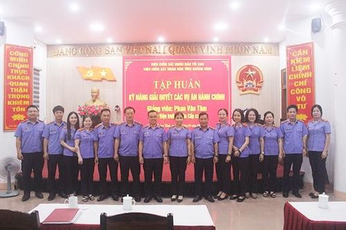 VKSND tỉnh Quảng Bình tập huấn kỹ năng kiểm sát án hành chính