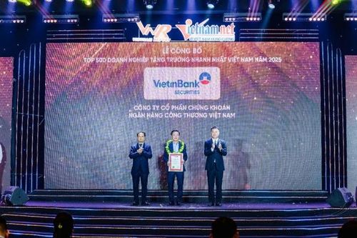 VietinBank Securities thăng hạng trong Top 500 Doanh nghiệp tăng trưởng nhanh nhất Việt Nam