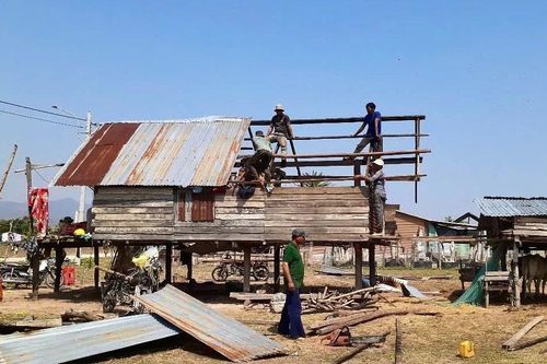 Krông Pa: 69 căn nhà bị tốc mái do mưa dông kèm lốc xoáy