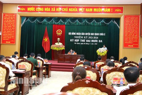Kỳ họp thứ 23, HĐND huyện Nho Quan khóa X