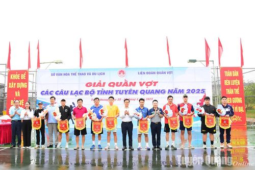 62 VĐV tham gia Giải quần vợt các câu lạc bộ tỉnh Tuyên Quang