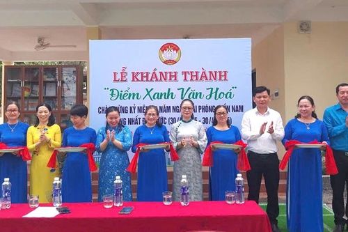 Khánh thành 'Điểm xanh văn hóa - không gian sinh hoạt cộng đồng'