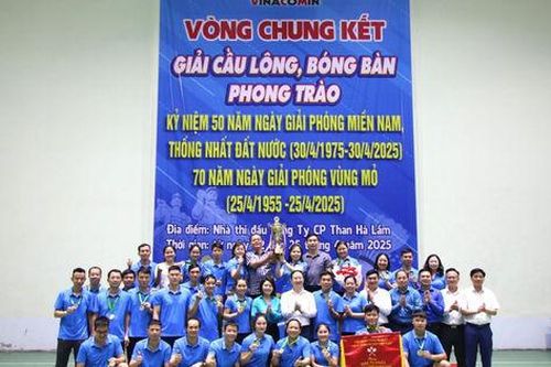 Vòng chung kết Giải cầu lông, bóng bàn phong trào TKV năm 2025