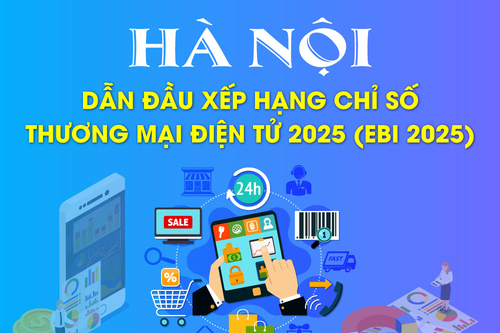 Hà Nội dẫn đầu xếp hạng Chỉ số thương mại điện tử 2025