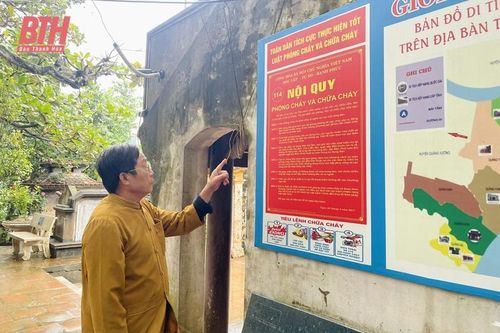 Phòng, chống cháy nổ tại các di tích