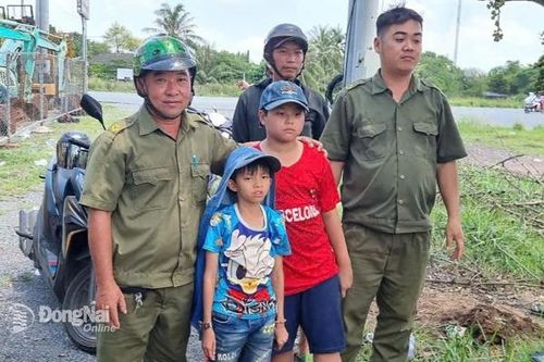 Đã tìm thấy 2 em nhỏ ở Thống Nhất có ý định đạp xe lên Thành phố Hồ Chí Minh xem diễu binh
