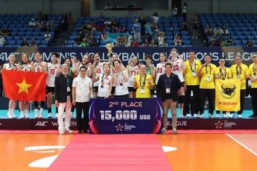 VTV Bình Điền Long An giành á quân giải bóng chuyền châu Á 2025