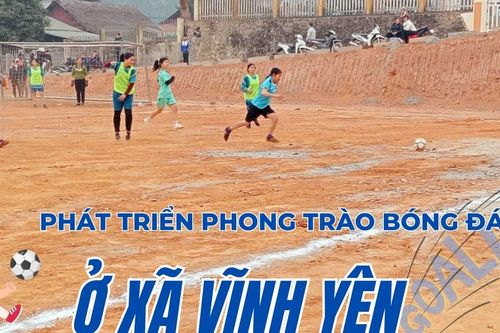 Phát triển phong trào bóng đá nữ ở xã Vĩnh Yên